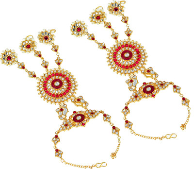 Yuvi Creation Metal Gold-plated Bracelet Set(Pack of 2)