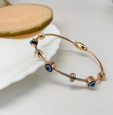MEENAZ Metal, Stone, Crystal, Alloy, Steel, Stainless Steel Beads, Cubic Zirconia, Diamond, Crystal Gold-plated Kada