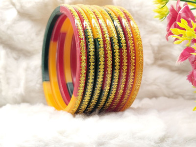 Dhanotiya Plastic Bangle Set(Pack of 8)