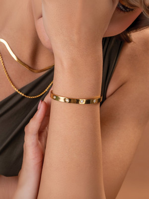 Palmonas Stainless Steel Gold-plated Bracelet