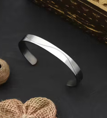 Luxuarylook Stainless Steel Silver Kada