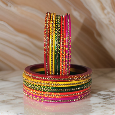 Radhe Rani Lac Bangle Set(Pack of 10)