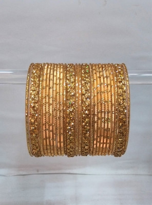 Rudra Metal Gold-plated Bangle Set(Pack of 10)