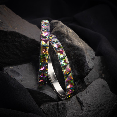 Mamon Creations Alloy Bangle Set(Pack of 2)
