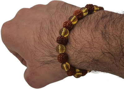 BHAKTI BRITE MELA Stone, Rudraksha Charm Bracelet
