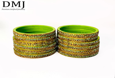 DMJ Glass Bangle Set(Pack of 10)