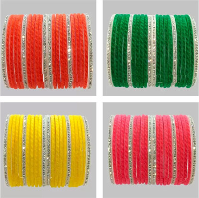 DURGANSH Glass Bangle Set(Pack of 10)