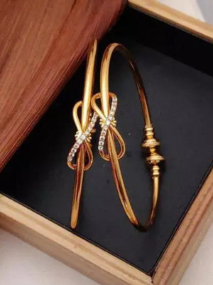 BIMIJEWEL Alloy Gold-plated Bangle(Pack of 2)