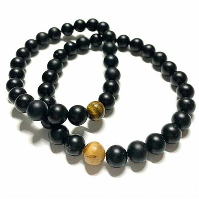 SUKHAD Stone Beads, Agate Bracelet(Pack of 2)