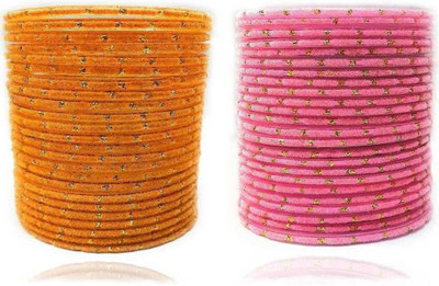 Dreamy Design Glass Bangle Set(Pack of 48)