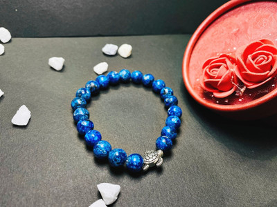 SHREE RADHE TRADERS Lapiz Lazuli, Stone, Crystal Beads Bracelet