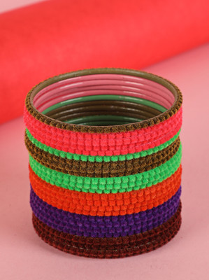 AATMANA Brass Bangle Set(Pack of 10)