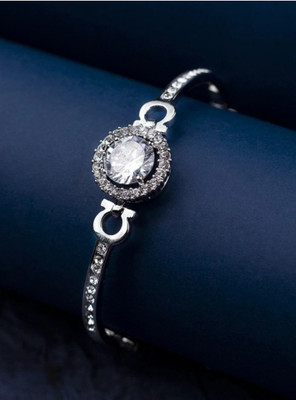 JRISSY Alloy Diamond Silver Bracelet