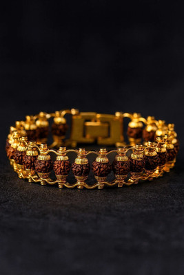 Priyankgkrita Rudraksha Gold-plated Bracelet