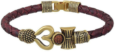 Jewelswonder Leather Charm Bracelet