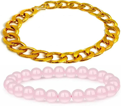 HouseOfCommon Metal, Stone, Crystal Bracelet(Pack of 2)