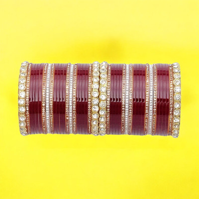 HouseOfCommon Plastic Bangle Set(Pack of 42)