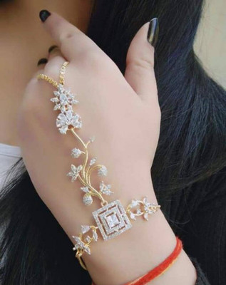 Sipradh Alloy Diamond Gold-plated Ring Bracelet