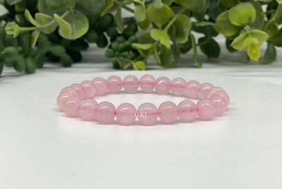ASTROGEM CRYSTAL AGATE Rose Quartz Crystal Bracelet