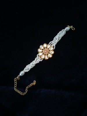 White pearl Alloy Crystal Gold-plated Bracelet