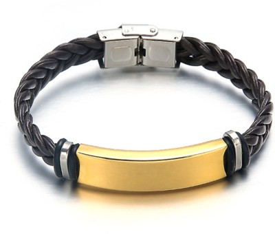 Salty Leather, Stainless Steel Bracelet