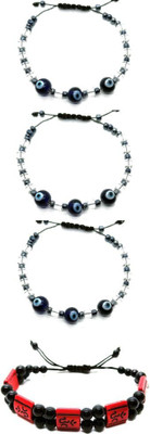 KINGSTYLEIMPEX Metal Charm Bracelet(Pack of 4)