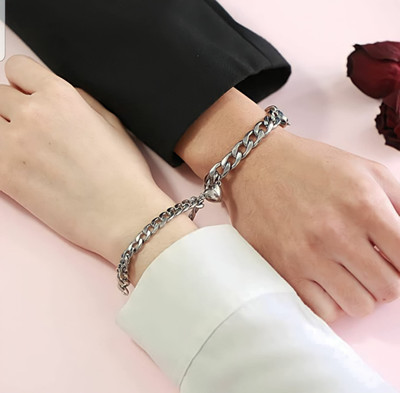 P.R.Prints Alloy Silver Coated Bracelet Set