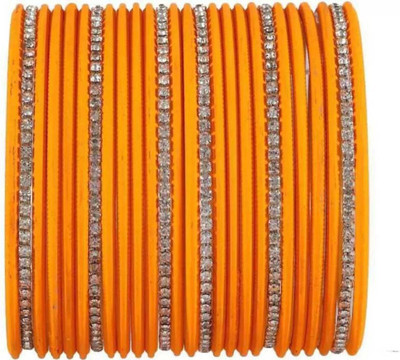 RADHA MOHAN EMPIRE Metal Zircon Bangle Set(Pack of 10)