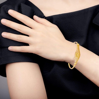 FFC-FASHION FOR CHOICE Copper Gold-plated Bangle Set