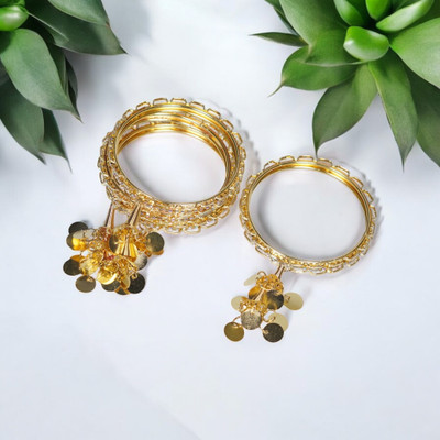 Ink innaka Metal Bangle Set(Pack of 4)