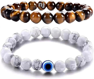 IKONKARR Stone, Crystal, Evil Eye Bracelet(Pack of 2)