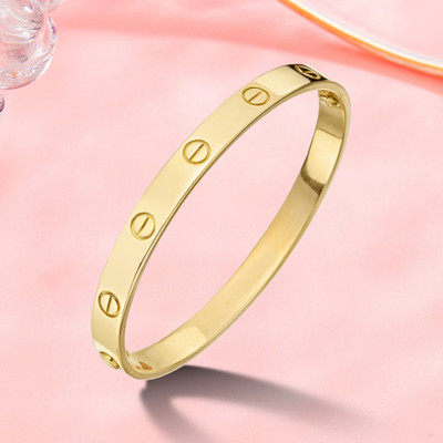 MYKI Stainless Steel Gold-plated Kada