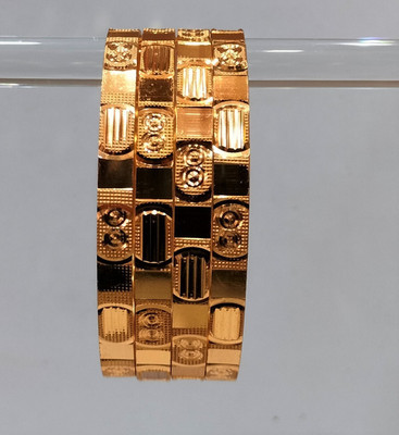 Rudra Alloy Gold-plated Kada(Pack of 4)