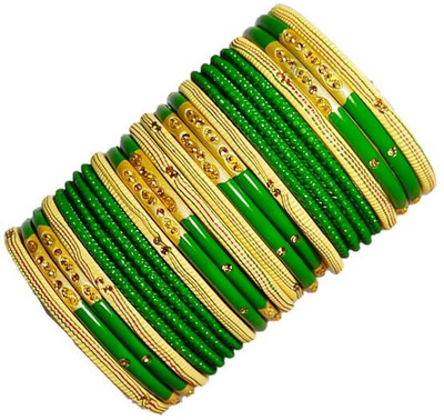 Anshi Creations Lac Bangle Set(Pack of 24)