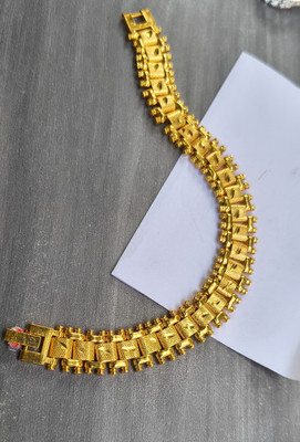 yuvaan crystal Stainless Steel Gold-plated Bracelet