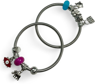 Darkleene collection Stainless Steel Bracelet Set(Pack of 2)
