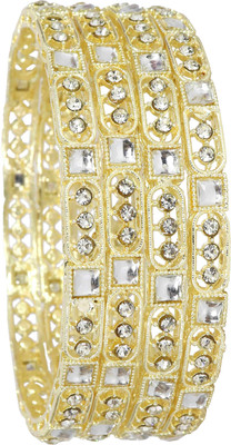 NMII Metal Bangle Set(Pack of 4)