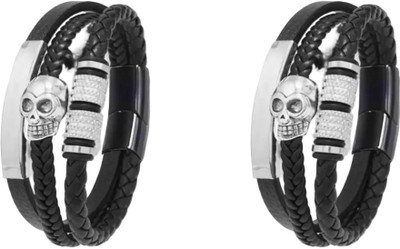 selenite ENTERPRISES Leather Bracelet Set(Pack of 2)