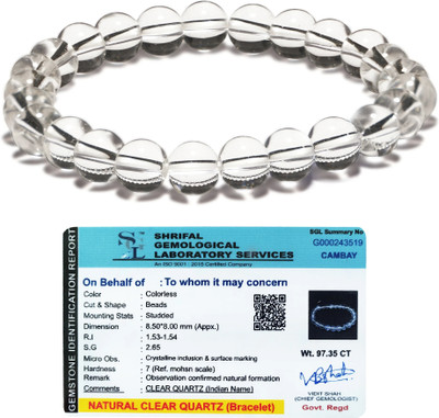 CRIKI Clear Quartz Crystal Bracelet