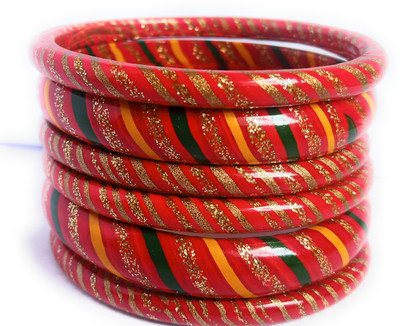 Lahti wala lac Lac Bangle Set(Pack of 6)