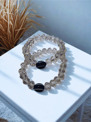 ElegantVibes Glass Beads Bracelet Set(Pack of 4)