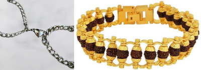 P R Production Brass Charm Bracelet(Pack of 2)
