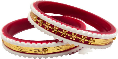 LOGIN THE WORLD AND CSC Copper, Plastic Gold-plated Shakha Pola(Pack of 2)