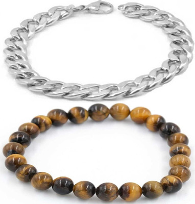 IKONKARR Crystal, Stainless Steel Bracelet(Pack of 2)