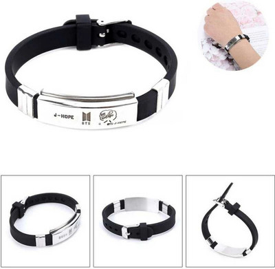 University Trendz Alloy Silver Coated Bracelet