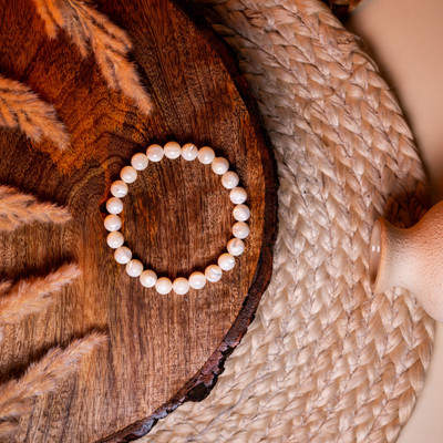 Zenn Aura Mother of Pearl Crystal Bracelet