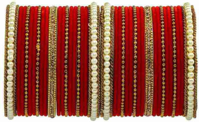 Glassify Metal Beads Bangle Set(Pack of 44)