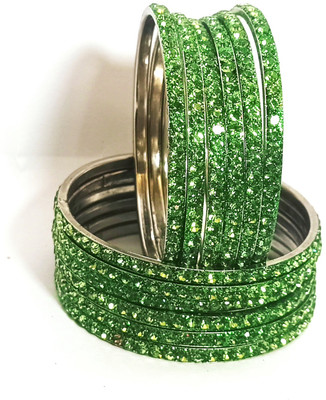Suhana collection Alloy Silver Coated Bangle(Pack of 10)