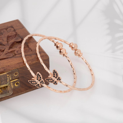 shreedha Alloy Gold-plated Bracelet(Pack of 2)