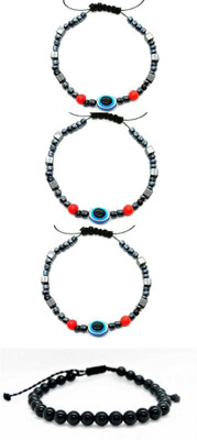 KINGSTYLEIMPEX Metal Charm Bracelet(Pack of 4)
